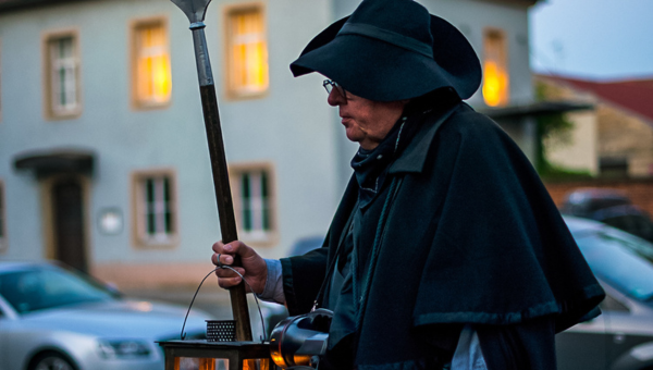 Nachtwächtertour durch die Bayreuther Innenstadt.