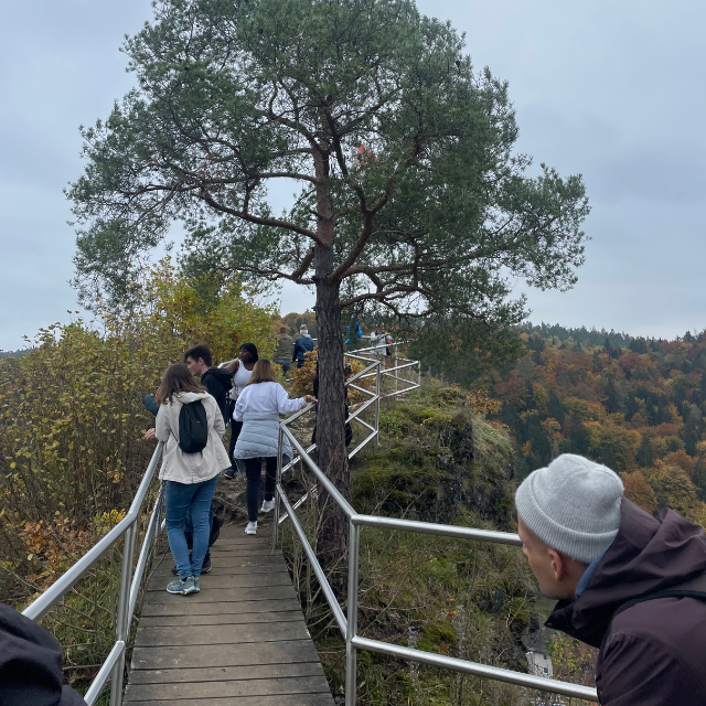 Aussichtsplattform auf dem Fahnenstein.