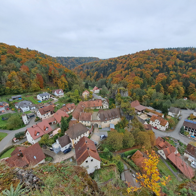 Aussicht vom Fahnenstein.