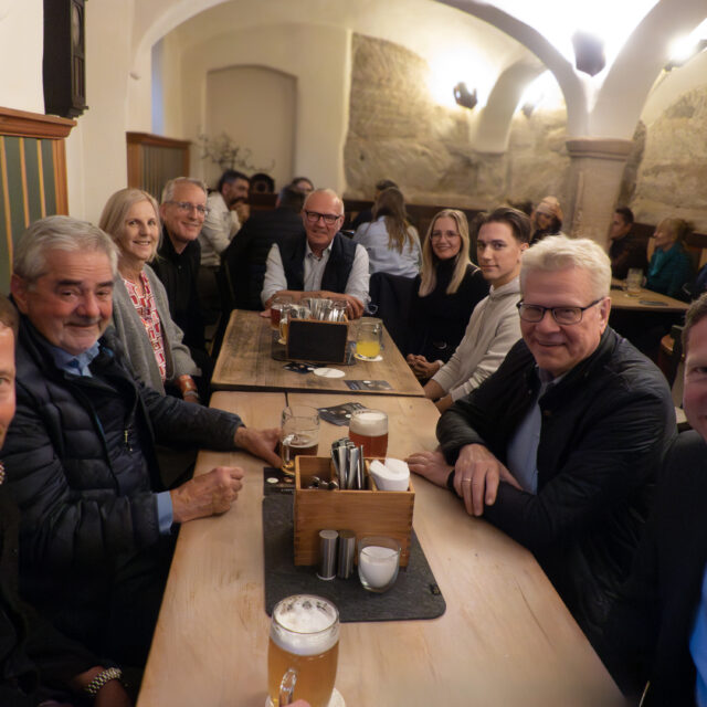 gemütliches Get-Together beim Bayreuther Willkommensevent