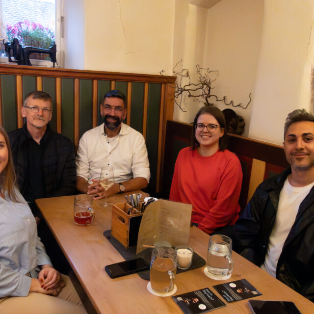 gemütliches Get-Together beim Bayreuther Willkommensevent