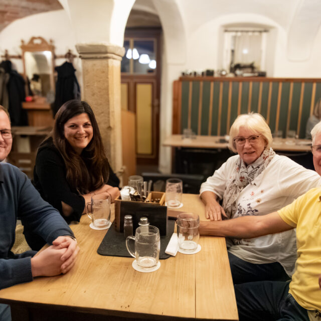 gemütliches Get-Together beim Bayreuther Willkommensevent