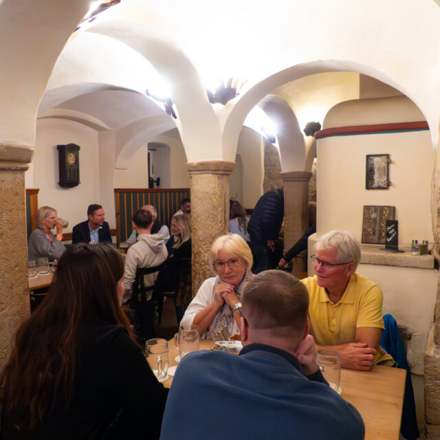 gemütliches Get-Together beim Bayreuther Willkommensevent